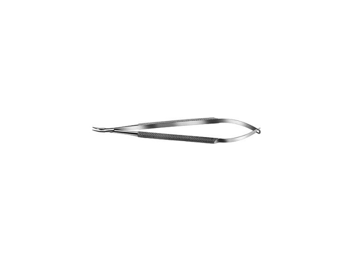 Needle Holder 9mm Curved Medium Long Handle