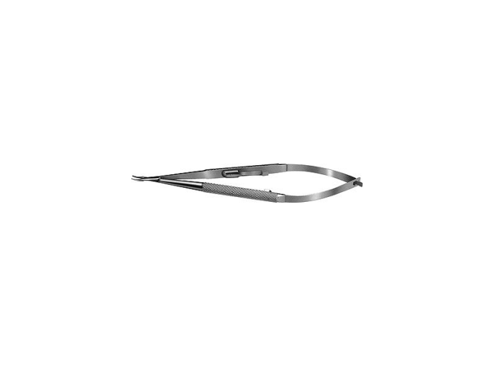 Needle Holder 6mm Curved Delicate Locking