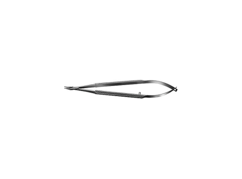 Needle Holder 9mm Curved Fine Long Handle