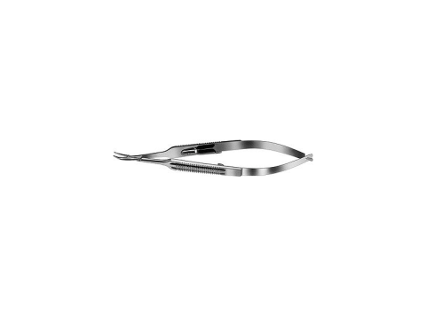 Troutman Needle Holder 9mm Curved Fine Locking
