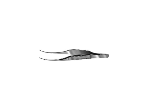 Gill Curved Iris Forceps With Serrations