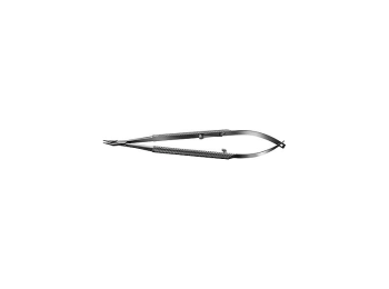 Needle Holder 9mm Curved Fine Long Handle Locking