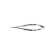 Barraquer Needle Holder 10mm Curved Fine Knurled Handle