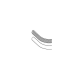 Curved Dressing Forceps With Serrations Delicate