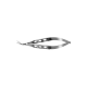 Capsule Scissors 10mm Angled Blades